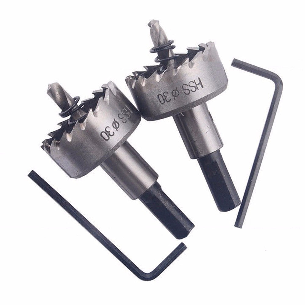 Stainless Steel Hole Saw Set: 5-Piece HSS High-Speed