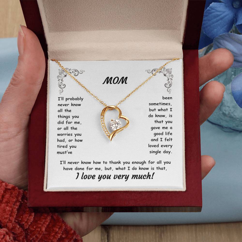 MOM ~ Necklace ~ I'll probably never know all the things...