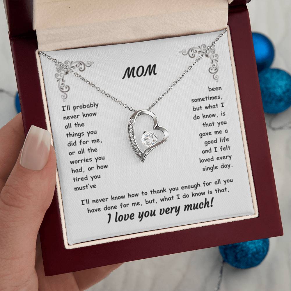 MOM ~ Necklace ~ I'll probably never know all the things...