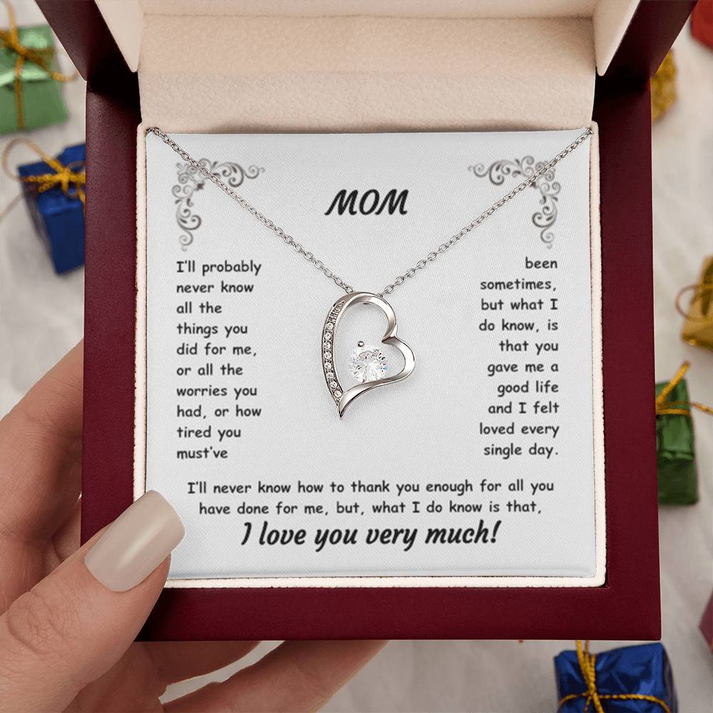 MOM ~ Necklace ~ I'll probably never know all the things...