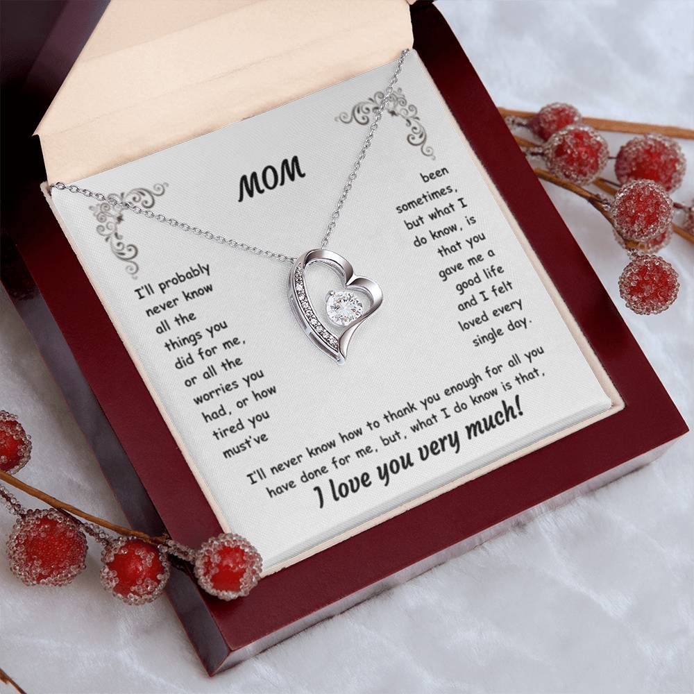 MOM ~ Necklace ~ I'll probably never know all the things...