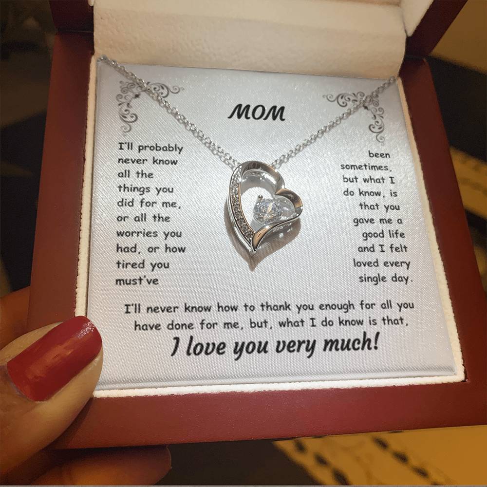 MOM ~ Necklace ~ I'll probably never know all the things...