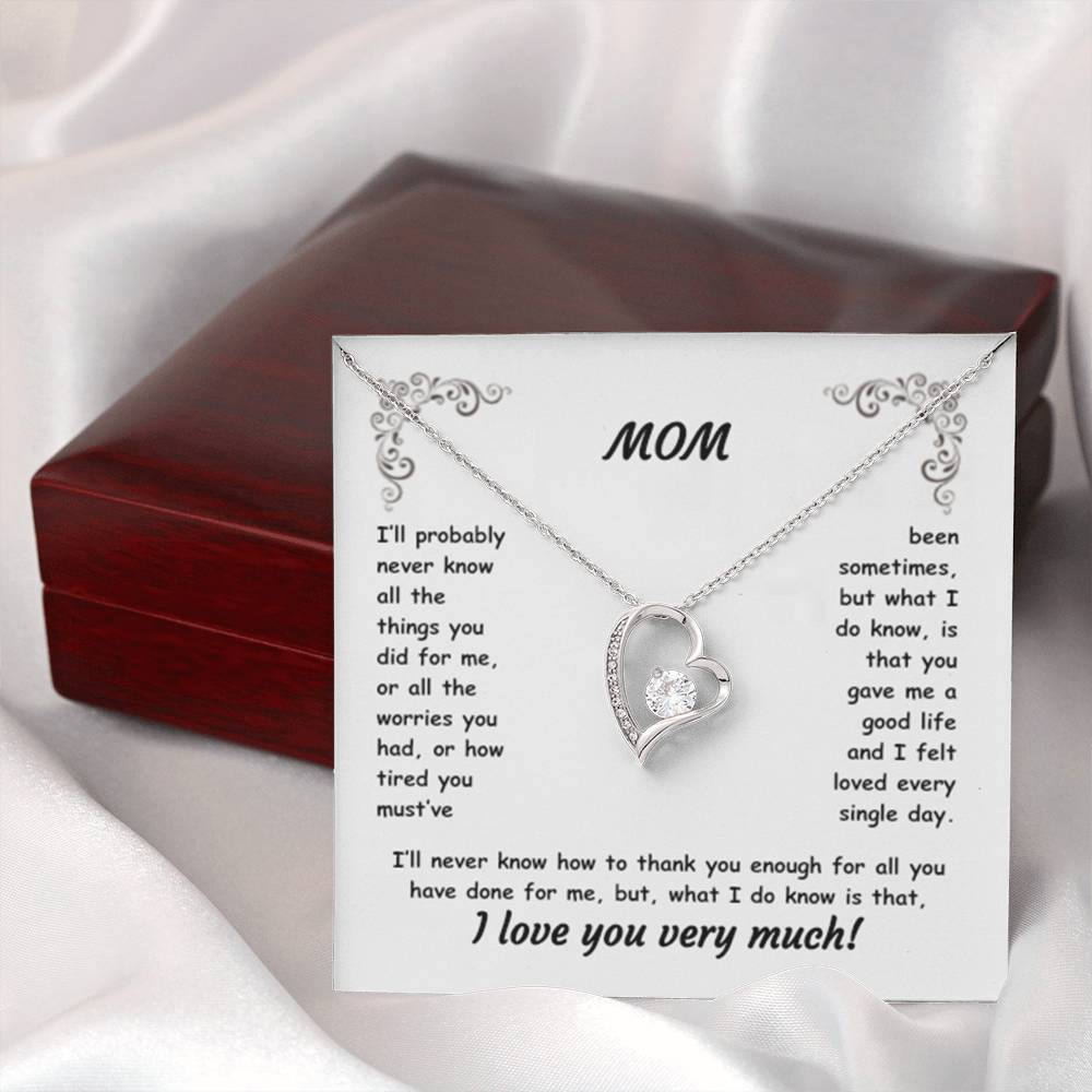 MOM ~ Necklace ~ I'll probably never know all the things...