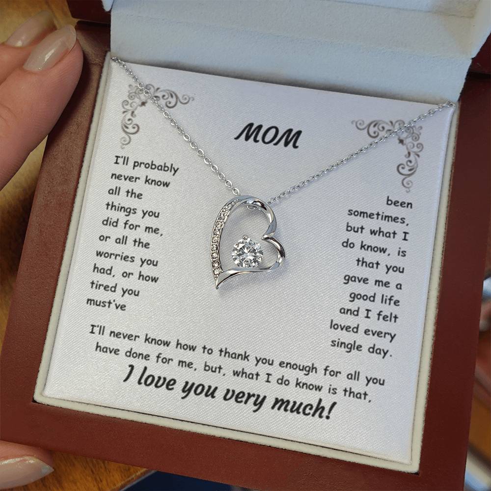 MOM ~ Necklace ~ I'll probably never know all the things...