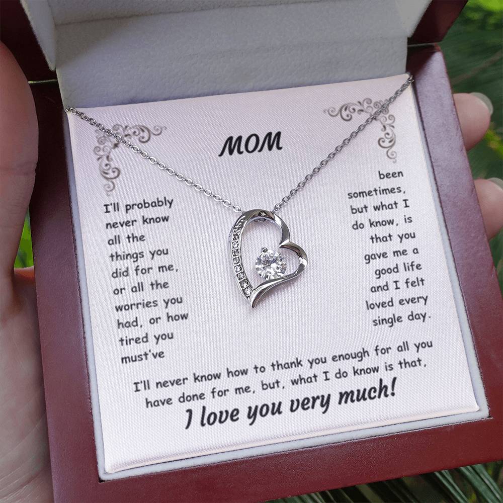 MOM ~ Necklace ~ I'll probably never know all the things...