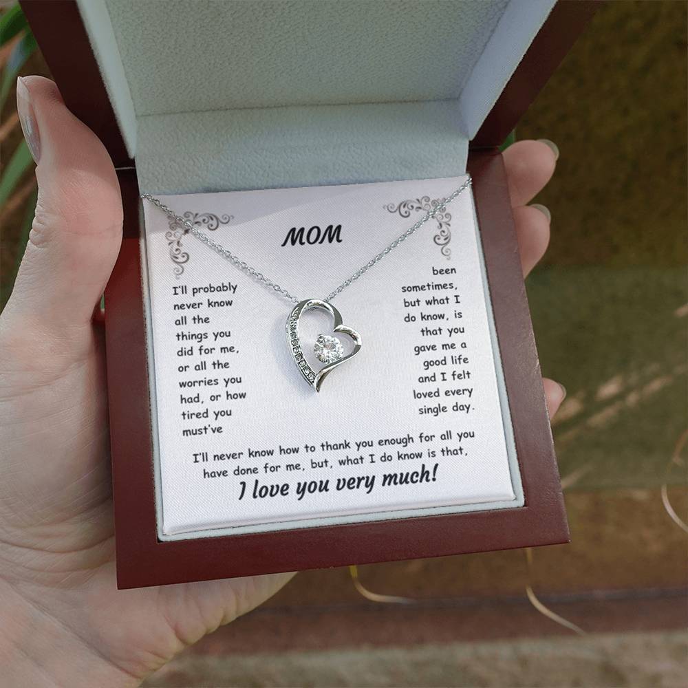 MOM ~ Necklace ~ I'll probably never know all the things...