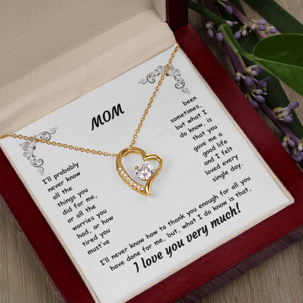 MOM ~ Necklace ~ I'll probably never know all the things...