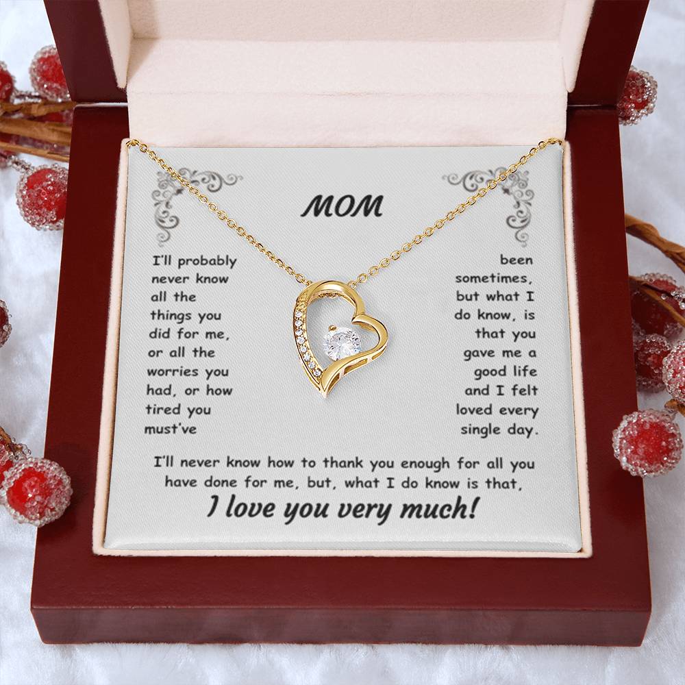 MOM ~ Necklace ~ I'll probably never know all the things...