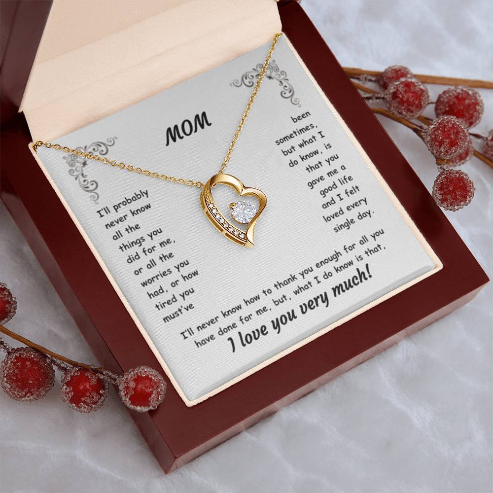 MOM ~ Necklace ~ I'll probably never know all the things...