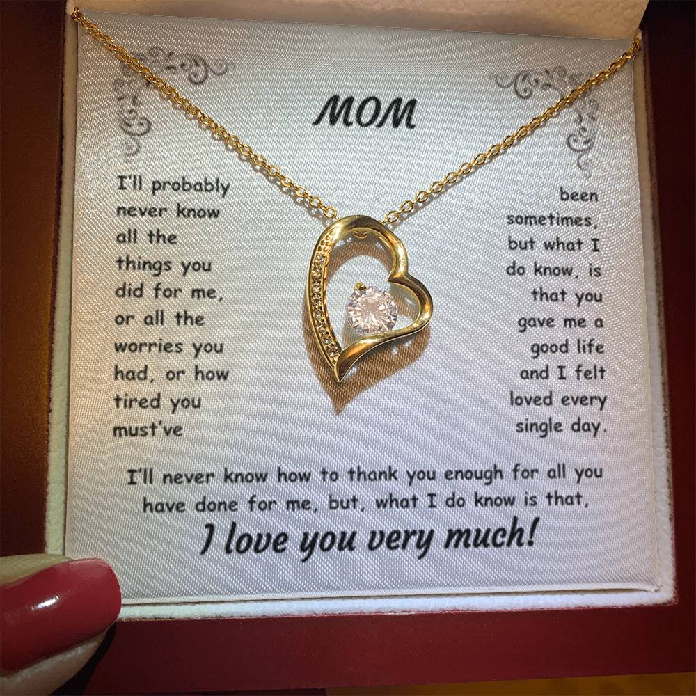 MOM ~ Necklace ~ I'll probably never know all the things...