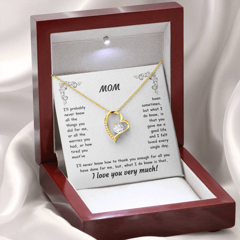 MOM ~ Necklace ~ I'll probably never know all the things...