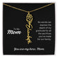 Flower Name Necklace