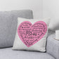 Sweet Pink Heart Pillow for Mom