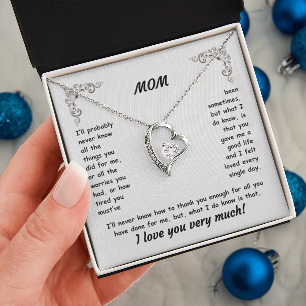 MOM ~ Necklace ~ I'll probably never know all the things...