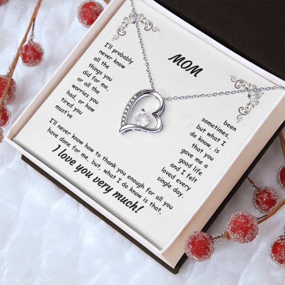 MOM ~ Necklace ~ I'll probably never know all the things...