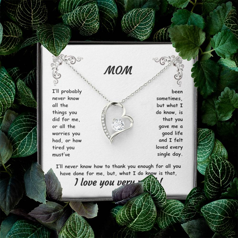 MOM ~ Necklace ~ I'll probably never know all the things...