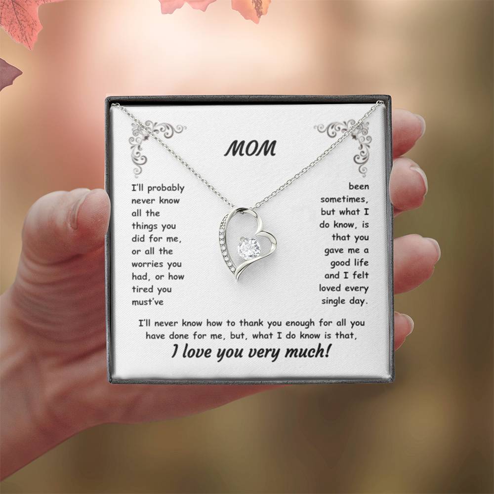 MOM ~ Necklace ~ I'll probably never know all the things...