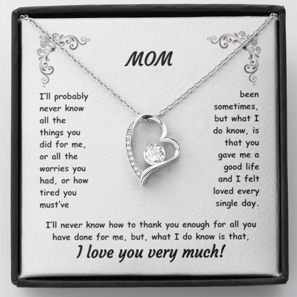 MOM ~ Necklace ~ I'll probably never know all the things...