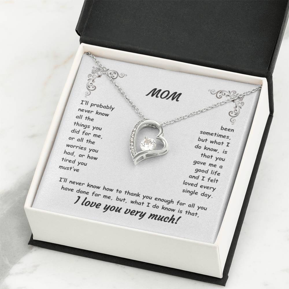 MOM ~ Necklace ~ I'll probably never know all the things...