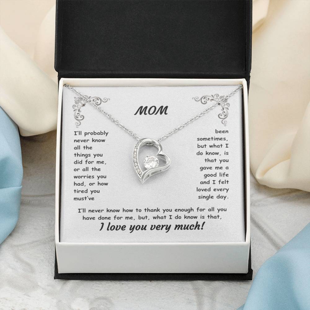 MOM ~ Necklace ~ I'll probably never know all the things...