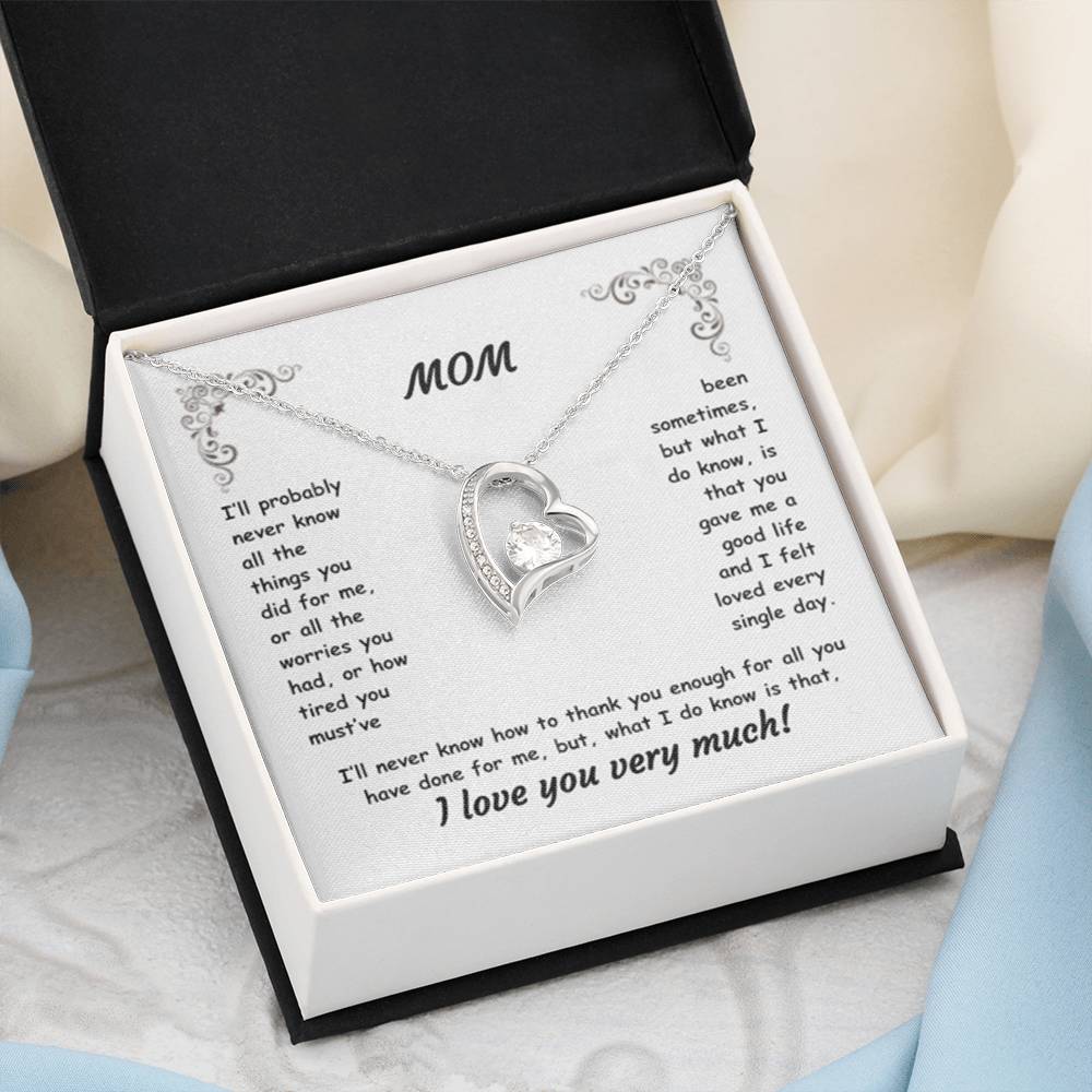 MOM ~ Necklace ~ I'll probably never know all the things...