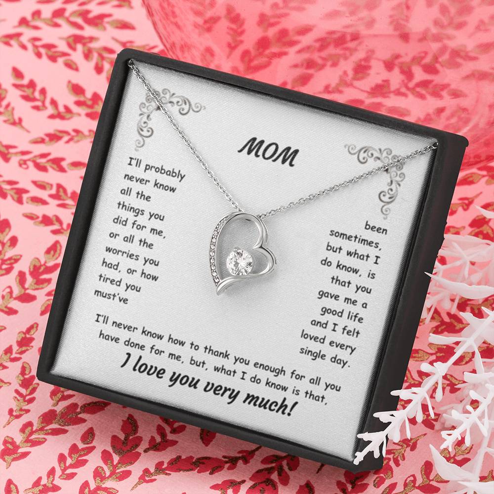 MOM ~ Necklace ~ I'll probably never know all the things...