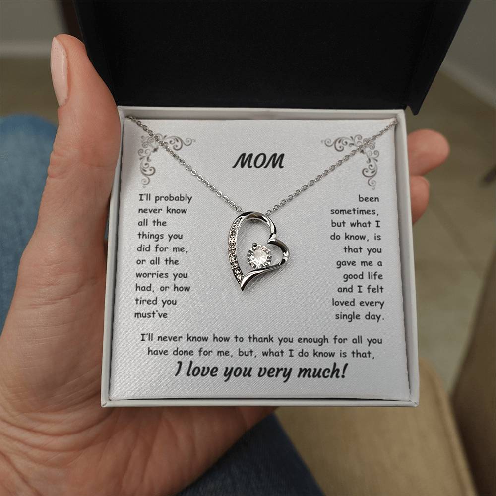 MOM ~ Necklace ~ I'll probably never know all the things...