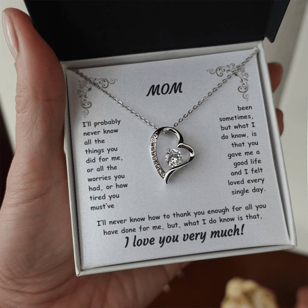 MOM ~ Necklace ~ I'll probably never know all the things...