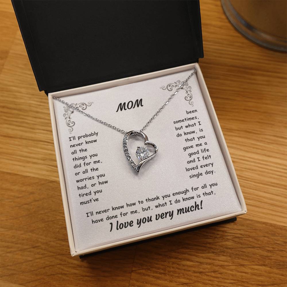 MOM ~ Necklace ~ I'll probably never know all the things...