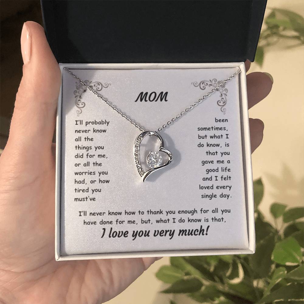 MOM ~ Necklace ~ I'll probably never know all the things...