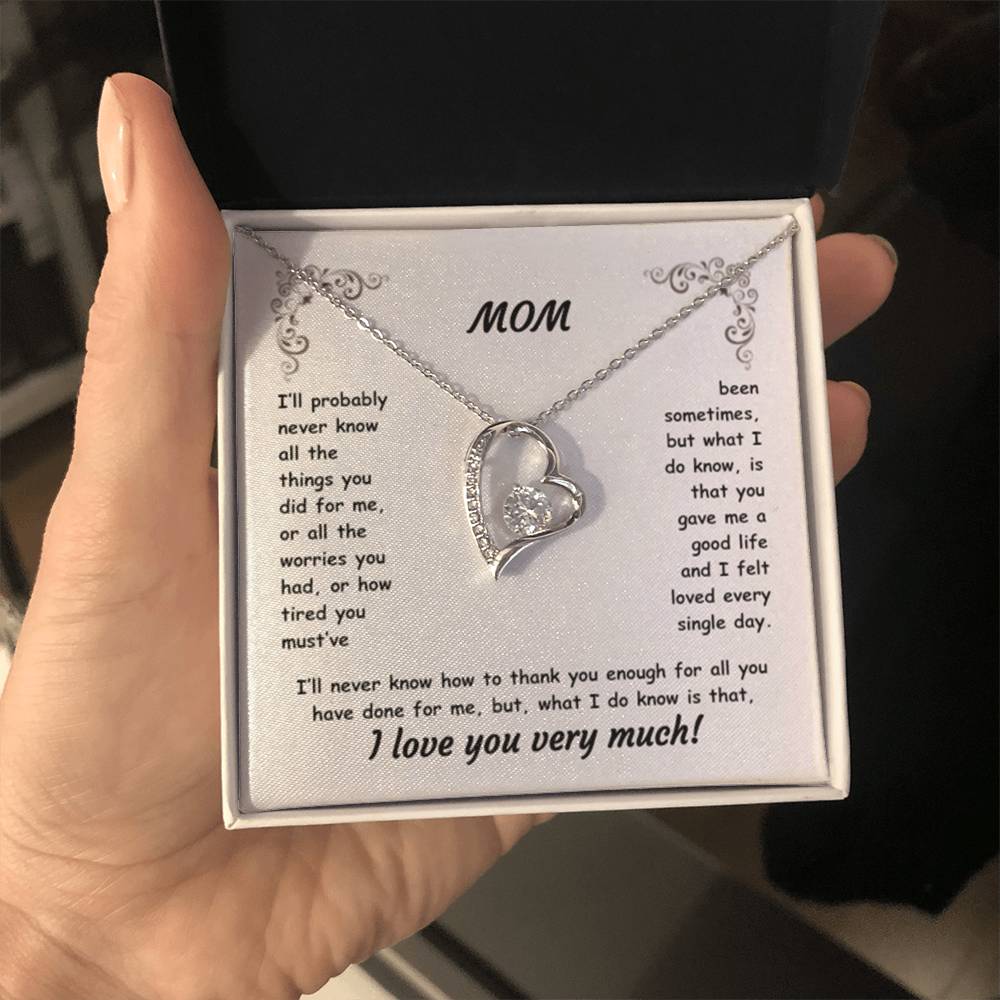 MOM ~ Necklace ~ I'll probably never know all the things...