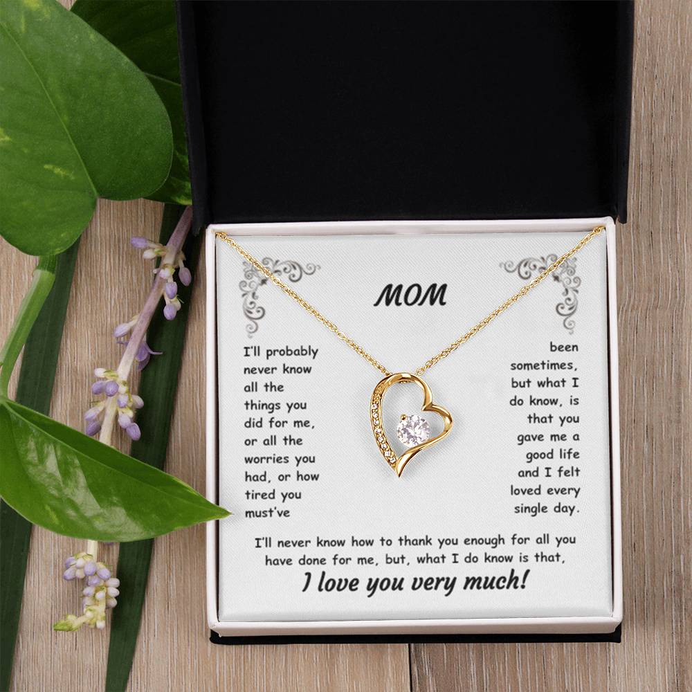 MOM ~ Necklace ~ I'll probably never know all the things...