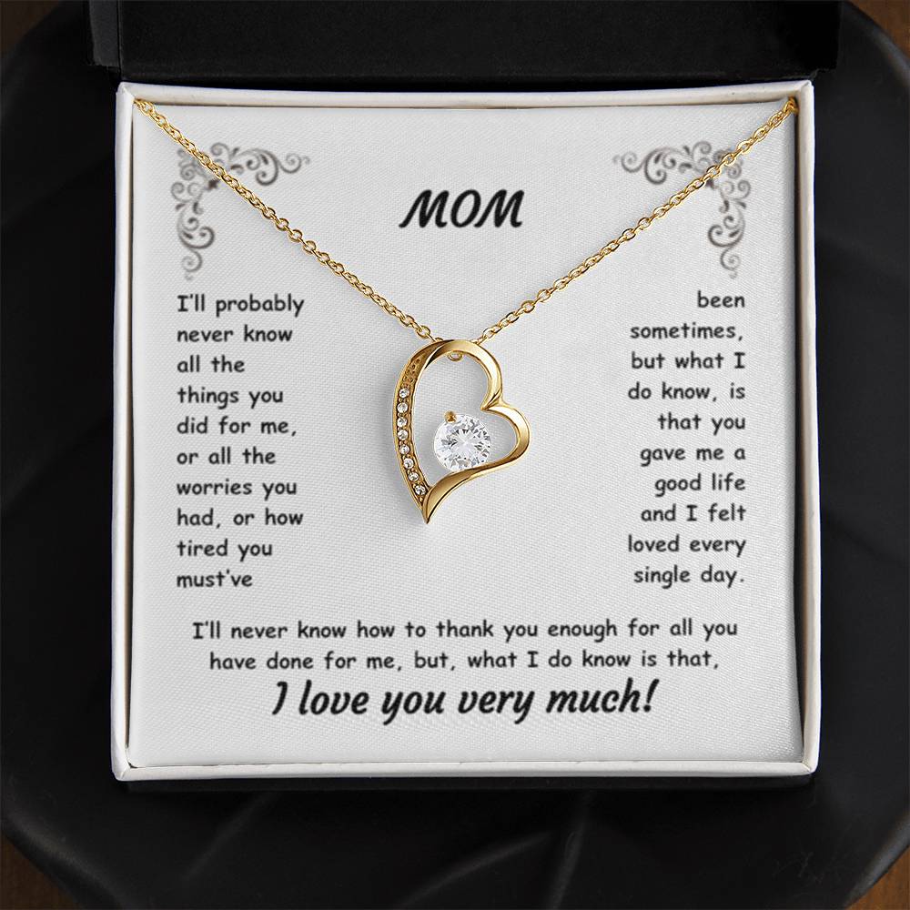 MOM ~ Necklace ~ I'll probably never know all the things...