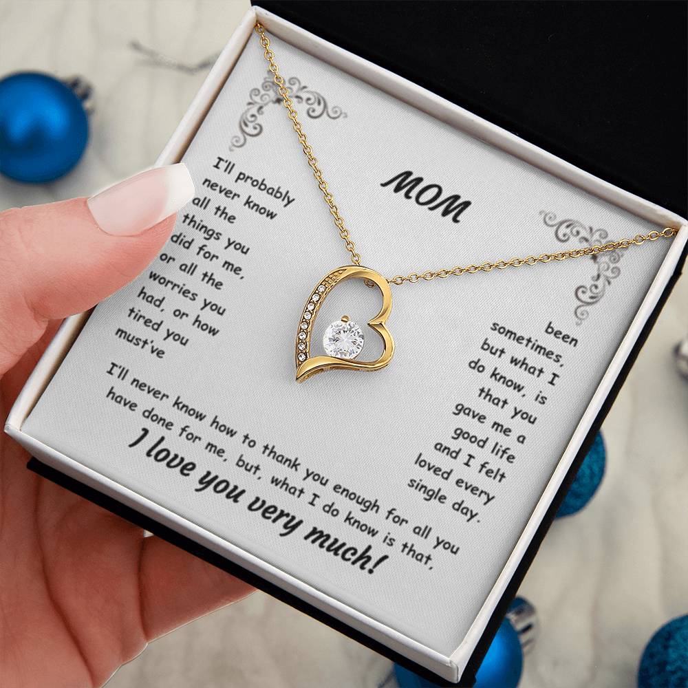 MOM ~ Necklace ~ I'll probably never know all the things...