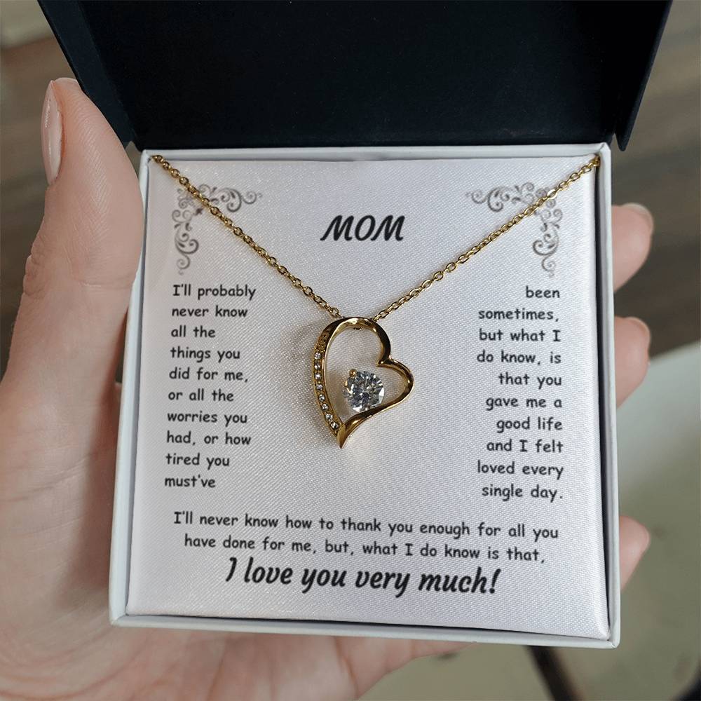 MOM ~ Necklace ~ I'll probably never know all the things...