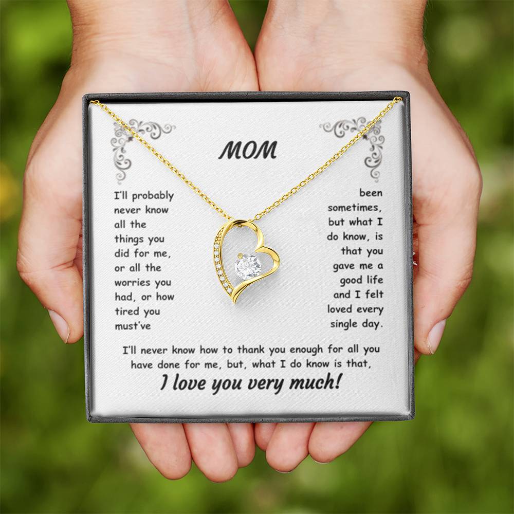 MOM ~ Necklace ~ I'll probably never know all the things...