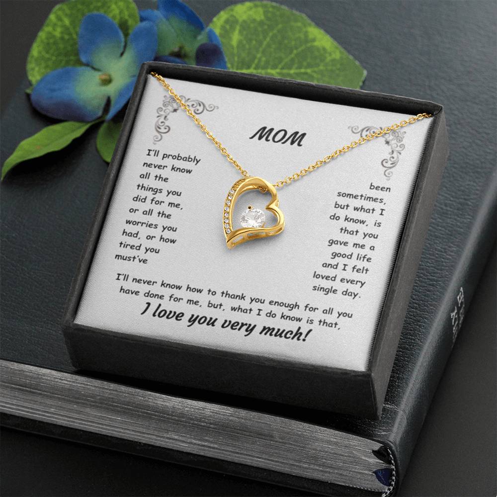 MOM ~ Necklace ~ I'll probably never know all the things...