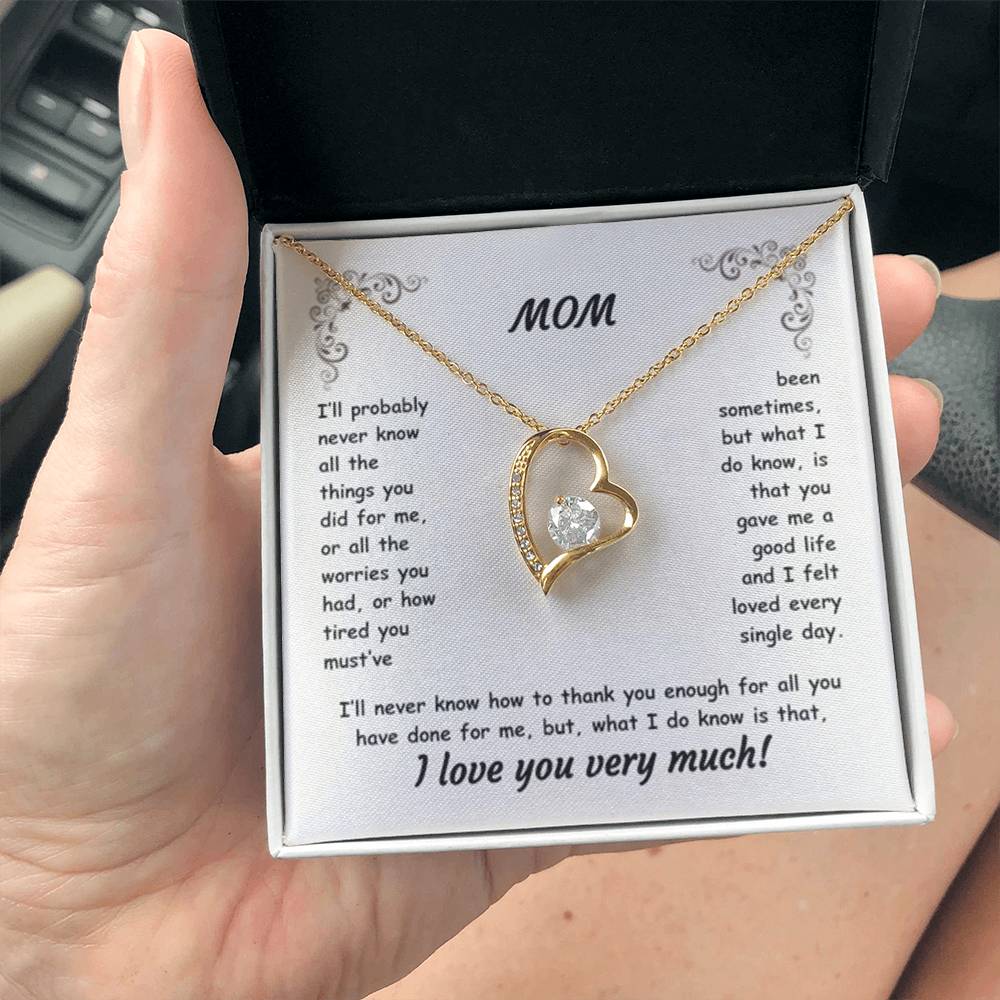 MOM ~ Necklace ~ I'll probably never know all the things...