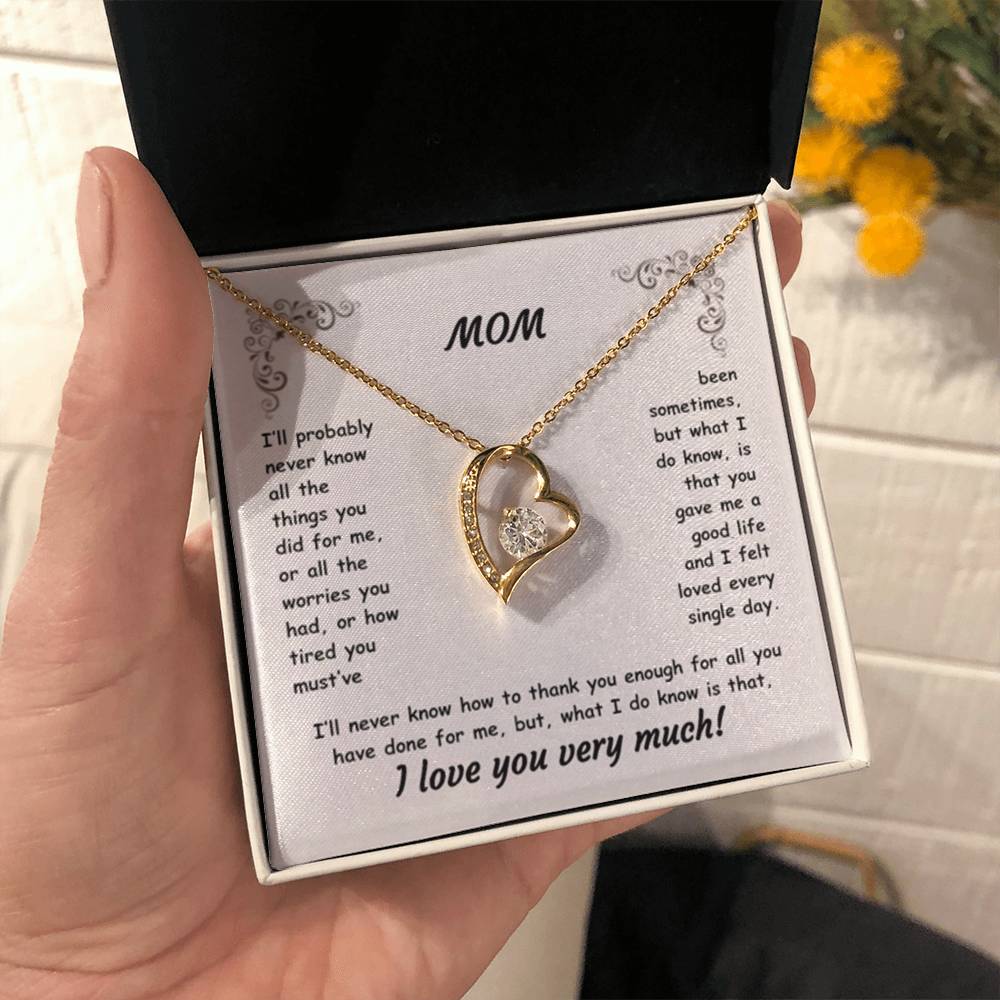 MOM ~ Necklace ~ I'll probably never know all the things...