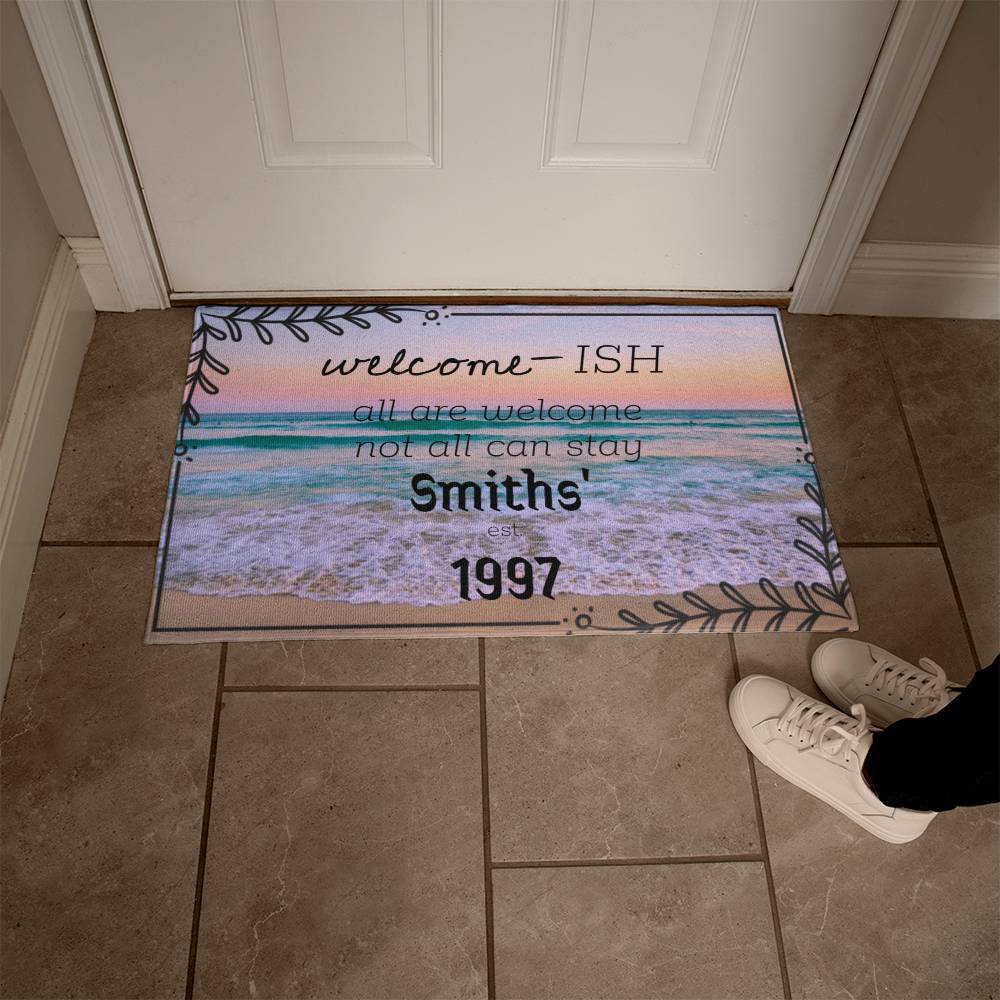 Beach or Mountain View Door Mat