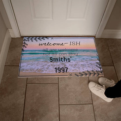 Beach or Mountain View Door Mat