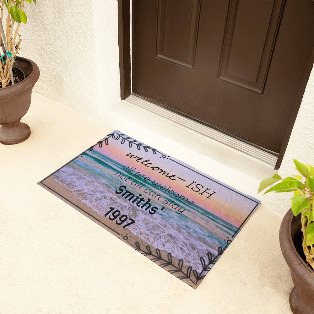 Beach or Mountain View Door Mat